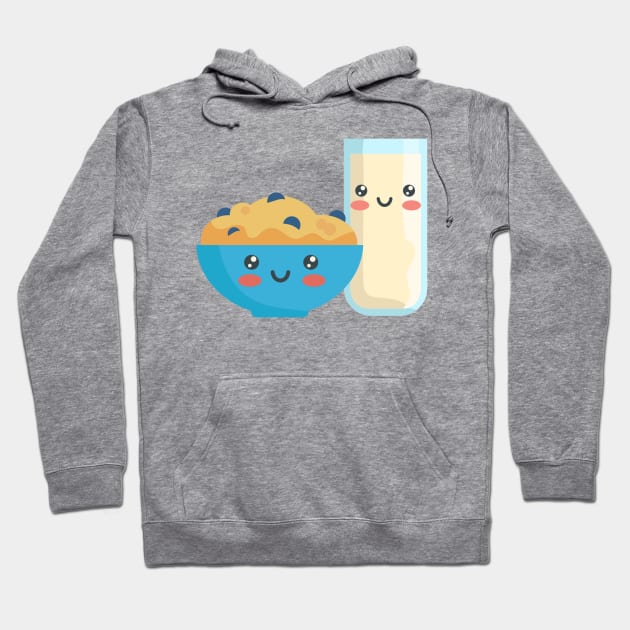 Kawaii Cute Breakfast Hoodie by MajorCompany